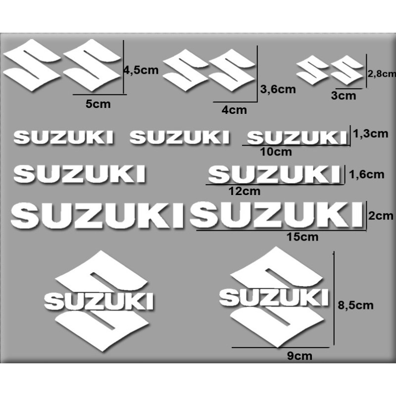  STICKERS DECALS SUZUKI 