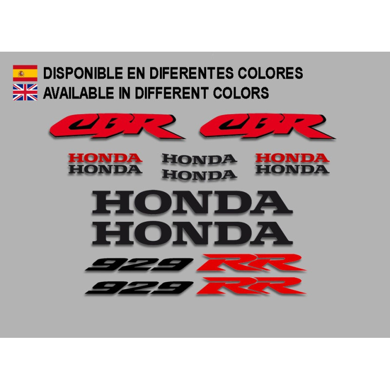  STICKERS DECALS HONDA CBR