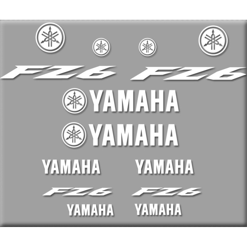  STICKERS DECALS YAMAHA FZ6