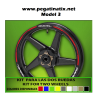 WHEEL RIMS STICKER DECAL AUFKLEBER AUTOCOLLANT VINYL ADESIVI DUCATI DIAVEL