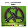 WHEEL RIMS STICKER DECAL AUFKLEBER AUTOCOLLANT VINYL ADESIVI DUCATI DIAVEL
