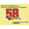 Stickers decals Motorcycle MARCO SIMONCELLI
