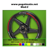WHEEL RIMS STICKER DECAL AUFKLEBER AUTOCOLLANT VINYL ADESIVI TRIUMPH DAYTONA