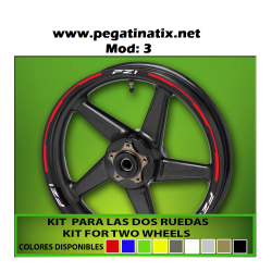 WHEEL RIMS STICKER DECAL AUFKLEBER AUTOCOLLANT VINYL ADESIVI YAMAHA FZ1