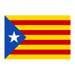 Adhesivo pegtinas BANDERAS + NOMBRE CATALUÑA CATALUNYA