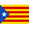 Adhesivo pegtinas BANDERAS + NOMBRE CATALUÑA CATALUNYA