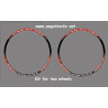 Stickers decals kit wheels rims FULCRUM REDMETAL ZERO