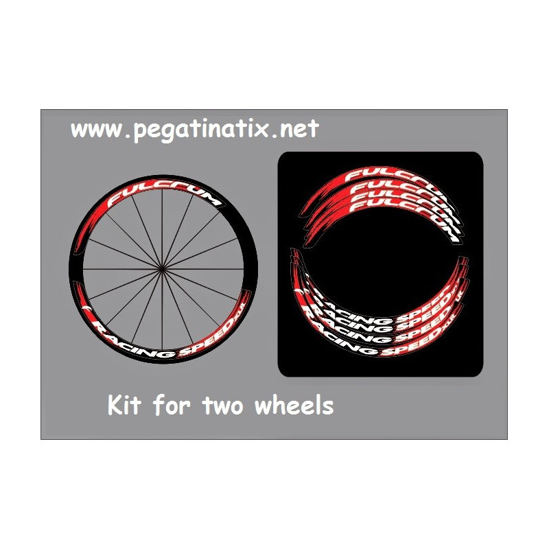 Stickers decals kit wheels rims FULCRUM RACING SPEED XLR