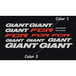 Stickers decals bike GIANT FCR