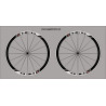 Stickers decals wheel rims HED 