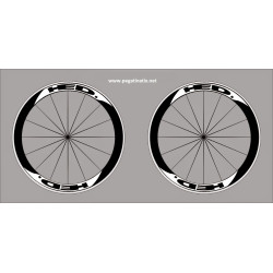 Stickers decals wheel rims HED 