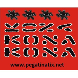 Stickers decals bike Kona