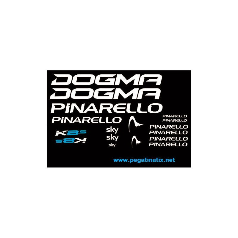 Stickers decals bike PINARELLO K8S SKY NEW!!!