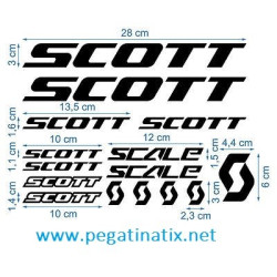 Sticker decal bike SCOTT USA