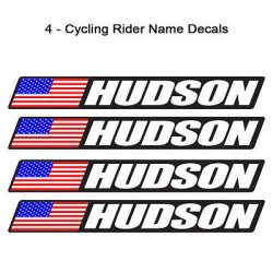 Stickers decals customizable FLAG WORLDWIDE AND YOUR NAME x 4