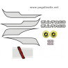 Stickers decals motorcycle BULTACO FRONTERA 370 FUEL TANK