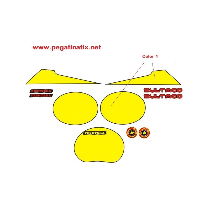 Stickers decals motorcycle BULTACO FRONTERA KIT