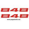 Stickers decals motorcycle DUCATI 848
