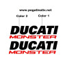 Stickers decals motorcycle DUCATI MONSTER FUEL TANK