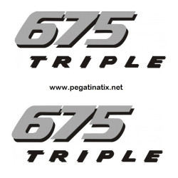 Decals TRIUMPH 675 TRIPLE LATERAL