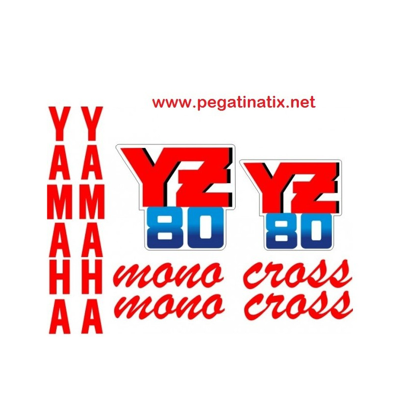  STICKERS DECALS YAMAHA YZ80 YEAR 1987