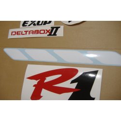 Yamaha YZF-R1 1998 - WHITE/RED VERSION STICKER SET