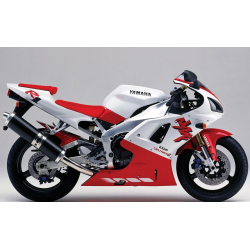 Yamaha YZF-R1 1998 - WHITE/RED VERSION STICKER SET