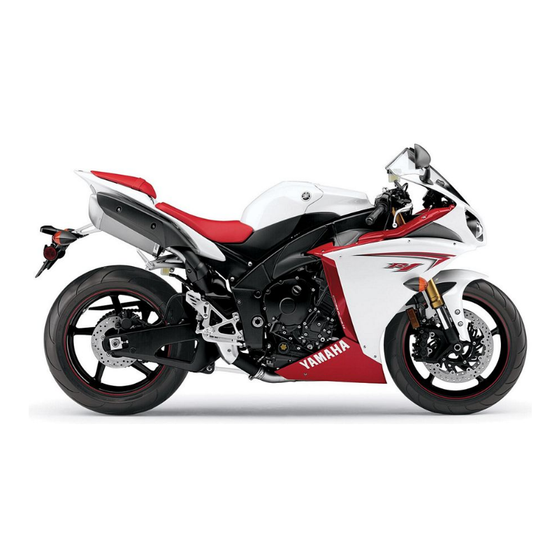 Yamaha YZF-R1 2009 - WHITE/RED US VERSION STICKER SET