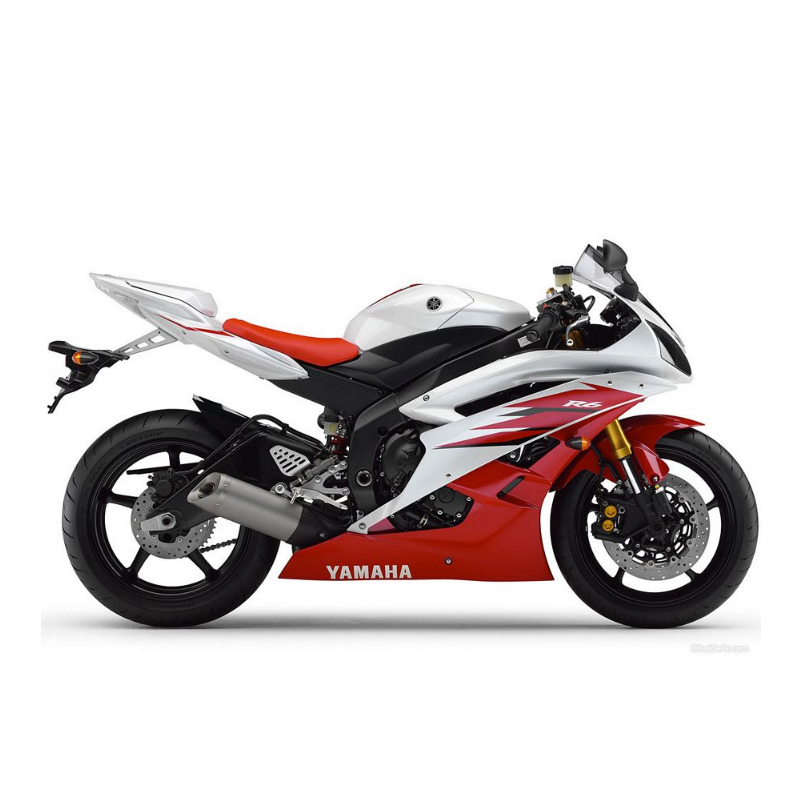 Yamaha YZF-R6 2006 - WHITE/RED VERSION  DECALS SET