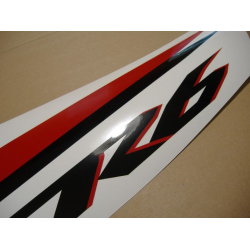 Yamaha YZF-R6 2007 - WHITE/RED VERSION DECALS SET