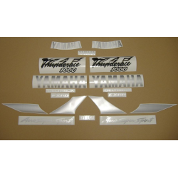 Yamaha YZF 1000R 1996 - BLACK/SILVER DECALS SET