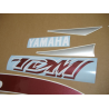 YAMAHA TDM 850 2001 BURGUNDY/SILVER VERSION DECALS SET
