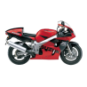 Suzuki GSX-R 600 1998 - RED/BLACK VERSION DECALS SET