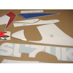 Suzuki GSX-R 600 2000 - WHITE/BLUE VERSION DECALS SET