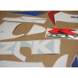 Suzuki GSX-R 600 2000 - WHITE/BLUE VERSION DECALS SET