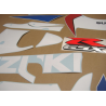 Suzuki GSX-R 600 2000 - WHITE/BLUE VERSION DECALS SET