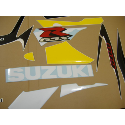 Suzuki GSX-R 600 2002 - YELLOW/BLACK VERSION DECALS SET