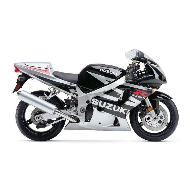 Suzuki GSX-R 600 2003 - SILVER/BLACK VERSION DECALS SET