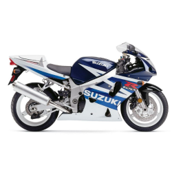 Suzuki GSX-R 600 2003 - WHITE/BLUE VERSION DECALS SET