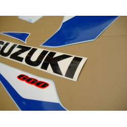 Suzuki GSX-R 600 2005 - YELLOW/BLUE VERSION DECALS SET
