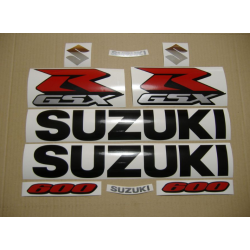 Suzuki GSX-R 600 2007 - BLACK VERSION DECALS SET