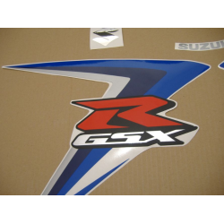 SUZUKI GSX-R 600 2007 - BLUE/BLACK VERSION DECALS SET