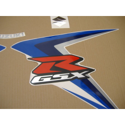 SUZUKI GSX-R 600 2007 - BLUE/BLACK VERSION DECALS SET