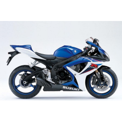 Suzuki GSX-R 600 2007 - BLUE/WHITE VERSION DECALS SET