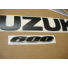 Suzuki GSX-R 600 2008 - ORANGE/SILVER VERSION DECALS SET