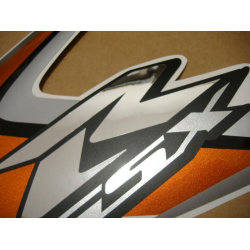 Suzuki GSX-R 600 2008 - ORANGE/SILVER VERSION DECALS SET