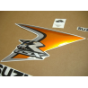 Suzuki GSX-R 600 2008 - ORANGE/SILVER VERSION DECALS SET