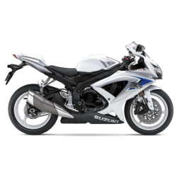 Suzuki GSX-R 600 2008 - WHITE VERSION DECALS SET