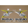 Suzuki GSX-R 600 2008 - YELLOW/SILVER VERSION DECALS SET