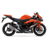 Suzuki GSX-R 600 2009 - ORANGE/BLACK VERSION DECALS SET